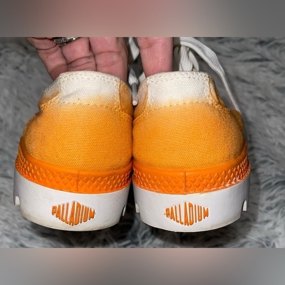 PALLADIUM Women’s orange fade shoes Size 7.5 - Picture 8 of 11